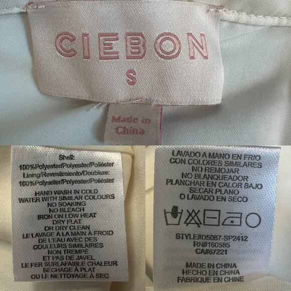 Ciebon Suzette Mixed Print Mini Shirt Dress Pink Multi Striped Floral Belted - Picture 9 of 10